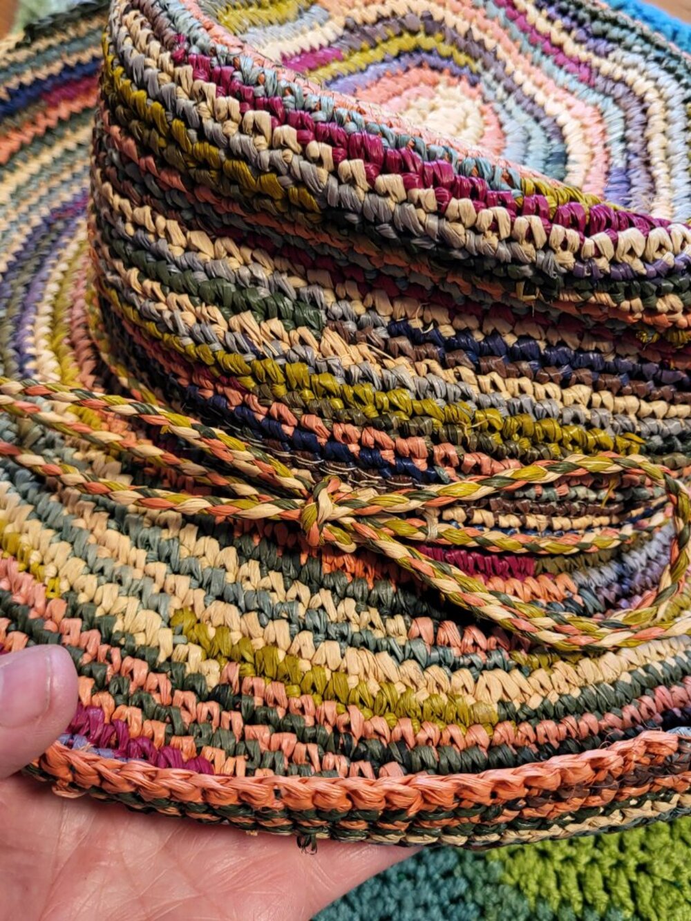 San Diego Hat Company 100% Raffia Colorful / Sun / Beach Vacation Summer Hat - Picture 3 of 12